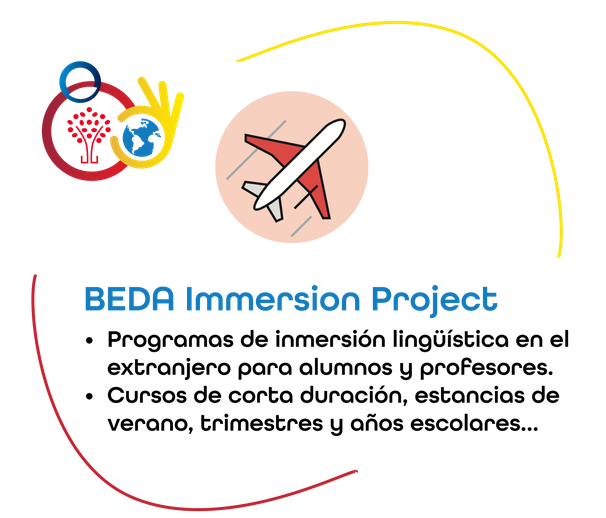 BEDA Immersion Project: programas de inmersión lingüística en el extranjero para alumnos y profesores; cursos de corta duración, estancias de verano, trimestres y años escolares