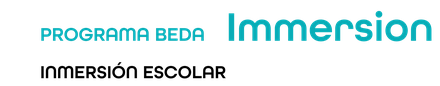 Programa BEDA Immersion — Inmersión escolar