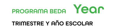 Programa BEDA Year — Trimestre y año escolar